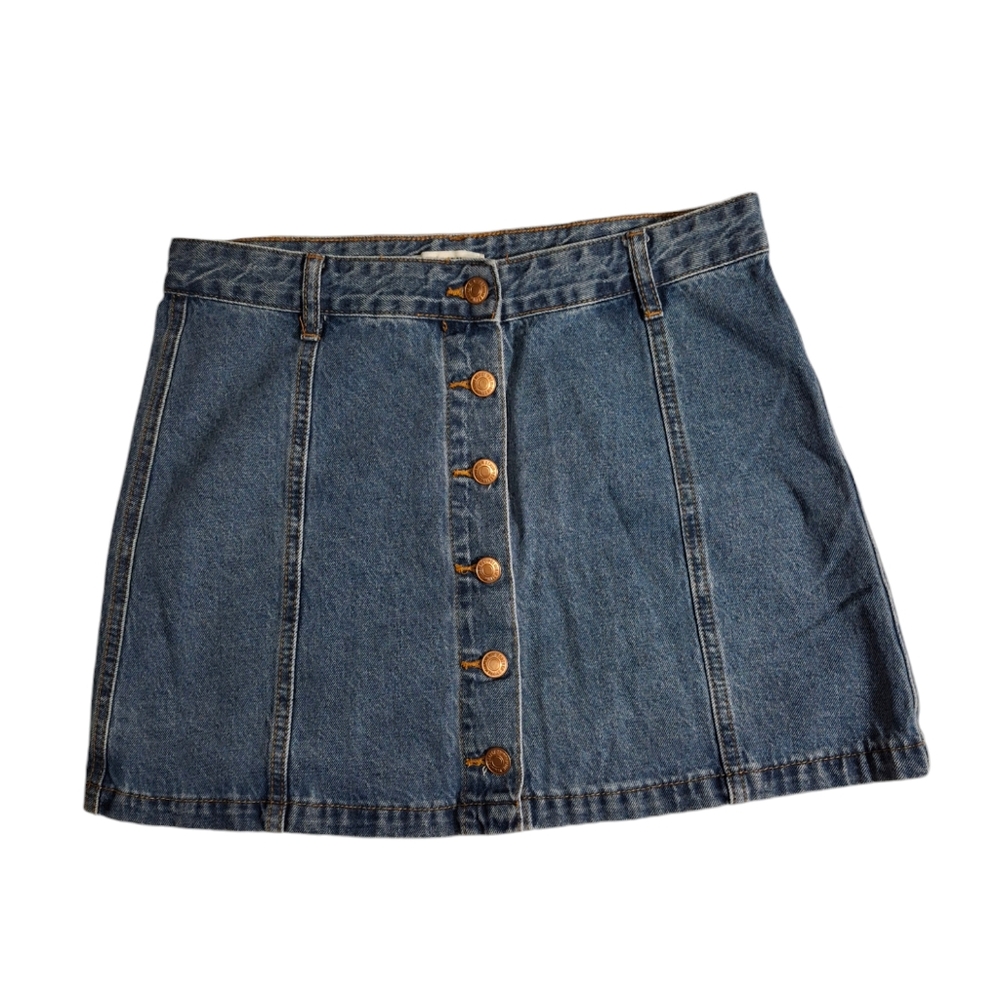 Forever 21 Button fly Mini Denim Skirt